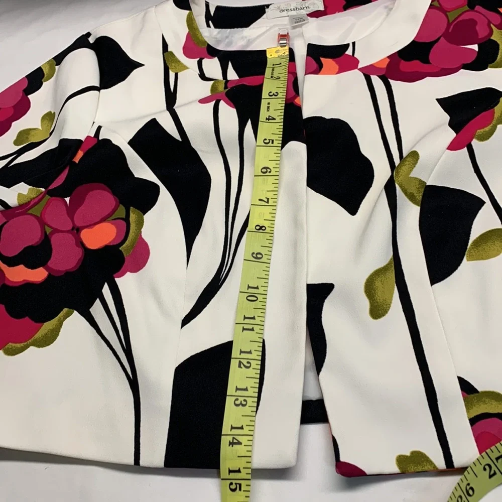 Dress Barn Crop Floral Blazer Size 14W. Vest and skirt sold separately - Picture 9 of 11